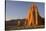 USA, Utah, Capitol Reef National Park, Cathedral Valley, Temple of the Sun and Temple of the Moon-Charles Gurche-Stretched Canvas