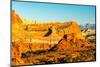 USA, Utah, Capitol Reef National Park. Eroded rock formations and mountain.-Jaynes Gallery-Mounted Photographic Print