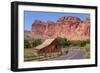 USA, Utah, Capitol Reef National Park, Historical Place Fruita, Barn-Catharina Lux-Framed Photographic Print