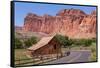 USA, Utah, Capitol Reef National Park, Historical Place Fruita, Barn-Catharina Lux-Framed Stretched Canvas