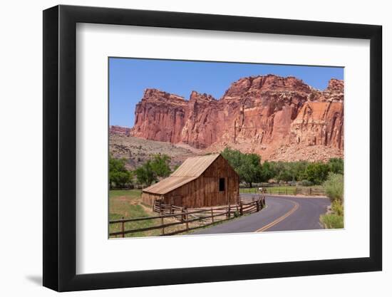 USA, Utah, Capitol Reef National Park, Historical Place Fruita, Barn-Catharina Lux-Framed Photographic Print