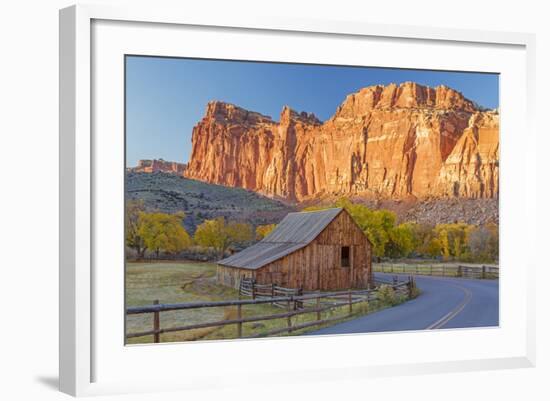 USA, Utah, Capitol Reef National Park, Old Barn-Jamie & Judy Wild-Framed Photographic Print