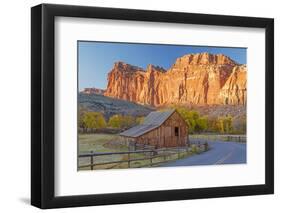 USA, Utah, Capitol Reef National Park, Old Barn-Jamie & Judy Wild-Framed Photographic Print