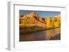 USA, Utah, Capitol Reef NP. The Castle formation and Fremont River.-Jaynes Gallery-Framed Photographic Print