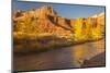 USA, Utah, Capitol Reef NP. The Castle formation and Fremont River.-Jaynes Gallery-Mounted Photographic Print