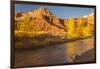 USA, Utah, Capitol Reef NP. The Castle formation and Fremont River.-Jaynes Gallery-Framed Photographic Print