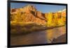 USA, Utah, Capitol Reef NP. The Castle formation and Fremont River.-Jaynes Gallery-Framed Photographic Print