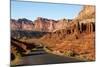 USA, Utah, Capitol Reef, Scenic Drive with Waterpocket Fold-Jamie & Judy Wild-Mounted Photographic Print