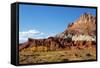 USA, Utah, Capitol Reef, Scenic Drive with Waterpocket Fold-Jamie & Judy Wild-Framed Stretched Canvas