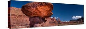 USA, Utah. Car rock pillar at Fisher Towers, near Moab.-Judith Zimmerman-Stretched Canvas