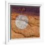 USA, Utah. Circular Bleaching Pattern in Sandstone-Jaynes Gallery-Framed Photographic Print