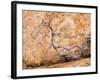 USA, Utah, Dixie Nf. Twisted Dead Branch and Sandstone Rock Wall-Jaynes Gallery-Framed Photographic Print