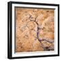 USA, Utah, Dixie Nf. Twisted Dead Branch and Sandstone Rock Wall-Jaynes Gallery-Framed Photographic Print