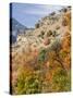 USA, Utah. Fall color with aspens along Logan Canyon.-Julie Eggers-Stretched Canvas