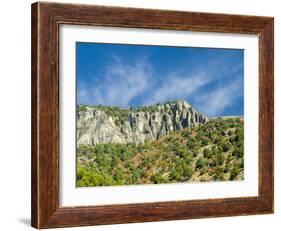 USA, Utah. Fall color with aspens along Logan Canyon.-Julie Eggers-Framed Photographic Print