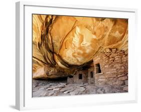 USA, Utah, Fallen Roof Ruin Cliff Dwelling-Mark Sykes-Framed Photographic Print