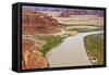 USA, Utah, Glen Canyon, Hite Overlook Colorado River. Lake Powell-Bernard Friel-Framed Stretched Canvas