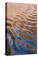 USA, Utah, Glen Canyon National Recreation Area. Abstract design of canyon wall and sky reflections-Judith Zimmerman-Stretched Canvas