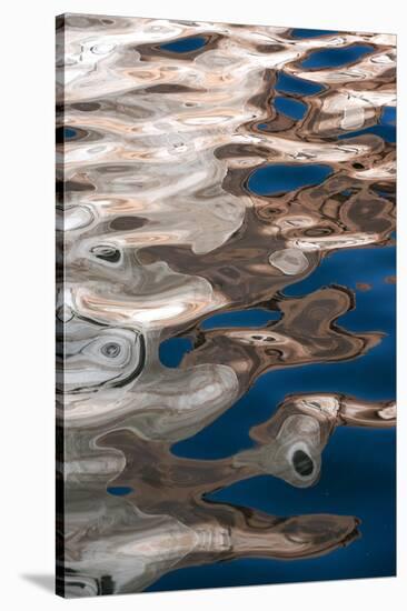 USA, Utah, Glen Canyon National Recreation Area. Abstract design of canyon wall and sky reflections-Judith Zimmerman-Stretched Canvas