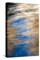 USA, Utah, Glen Canyon National Recreation Area. Abstract design of canyon wall and sky reflections-Judith Zimmerman-Stretched Canvas