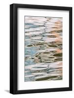 USA, Utah, Glen Canyon National Recreation Area. Abstract design of canyon wall and sky reflections-Judith Zimmerman-Framed Photographic Print