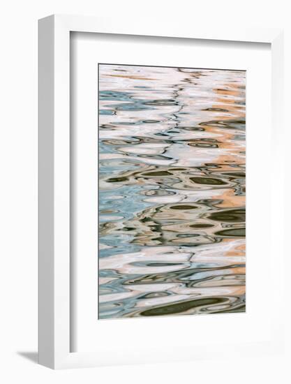 USA, Utah, Glen Canyon National Recreation Area. Abstract design of canyon wall and sky reflections-Judith Zimmerman-Framed Photographic Print