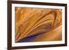 USA, Utah, Glen Canyon Nra. Abstract Cliff Reflection in Lake Powell-Jaynes Gallery-Framed Photographic Print