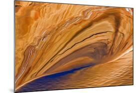 USA, Utah, Glen Canyon Nra. Abstract Cliff Reflection in Lake Powell-Jaynes Gallery-Mounted Photographic Print