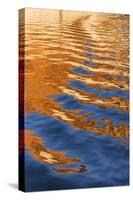 USA, Utah, Glen Canyon Nra. Abstract Cliff Reflection in Lake Powell-Jaynes Gallery-Stretched Canvas