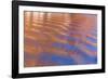 USA, Utah, Glen Canyon Nra. Abstract Cliff Reflection in Lake Powell-Jaynes Gallery-Framed Photographic Print