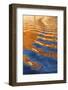 USA, Utah, Glen Canyon Nra. Abstract Cliff Reflection in Lake Powell-Jaynes Gallery-Framed Photographic Print