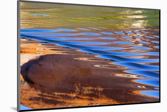 USA, Utah, Glen Canyon Nra. Abstract Cliff Reflection in Lake Powell-Jaynes Gallery-Mounted Photographic Print