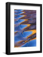 USA, Utah, Glen Canyon Nra. Abstract Cliff Reflection in Lake Powell-Jaynes Gallery-Framed Photographic Print