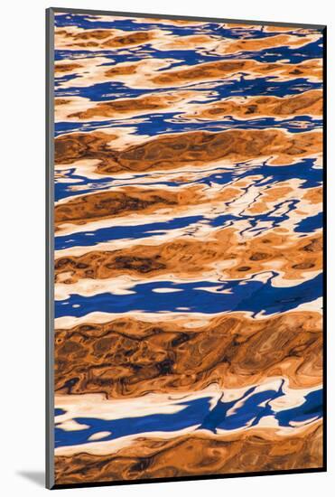 USA, Utah, Glen Canyon Nra. Abstract Cliff Reflection in Lake Powell-Jaynes Gallery-Mounted Photographic Print