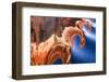 USA, Utah, Glen Canyon Nra. Abstract Cliff Reflection in Lake Powell-Jaynes Gallery-Framed Photographic Print