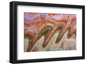 USA, Utah, Glen Canyon Nra. Abstract Cliff Reflection in Lake Powell-Jaynes Gallery-Framed Photographic Print