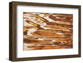 USA, Utah, Glen Canyon Nra. Abstract Cliff Reflection in Lake Powell-Jaynes Gallery-Framed Photographic Print