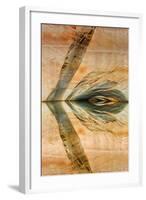 USA, Utah, Glen Canyon Nra. Abstract Reflection of Sandstone Wall-Jaynes Gallery-Framed Photographic Print