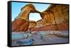 USA, Utah, Grand Staircase-Escalante, Devils Garden, Metate Arch-Bernard Friel-Framed Stretched Canvas