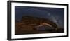 USA, Utah, Grand Staircase-Escalante National Monument. Milky Way and Sunset Arch.-Jaynes Gallery-Framed Photographic Print