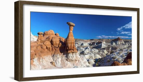 Usa, Utah, Grand Staircase Escalante National Monument, the Toadstools-Alan Copson-Framed Photographic Print