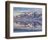 USA, Utah, Heber Valley, Winter Reflection of Mount Timpanogos in Deer Creek Reservoir at Sunrise-Ann Collins-Framed Photographic Print