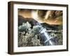 USA, Utah, Infrared of the Logan Pass area with sunrays-Terry Eggers-Framed Photographic Print