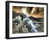 USA, Utah, Infrared of the Logan Pass area with sunrays-Terry Eggers-Framed Photographic Print