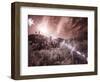 USA, Utah, Infrared of the Logan Pass area with sunrays-Terry Eggers-Framed Photographic Print