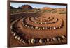 USA, Utah, Ivins, Red Mountain Resort, spiral meditation labyrinth. (PR)-Merrill Images-Framed Photographic Print
