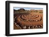 USA, Utah, Ivins, Red Mountain Resort, spiral meditation labyrinth. (PR)-Merrill Images-Framed Photographic Print