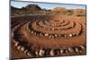 USA, Utah, Ivins, Red Mountain Resort, spiral meditation labyrinth. (PR)-Merrill Images-Mounted Photographic Print