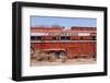 USA, Utah, Landscape, Highway 24, Disused Camper-Catharina Lux-Framed Photographic Print