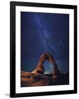 USA, Utah, Moab, Arches National Park, Delicate Arch and Milky Way-Michele Falzone-Framed Photographic Print